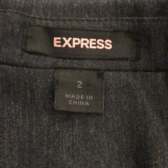 Express Blazer Jacket Size 2 Gray - Picture 5 of 5